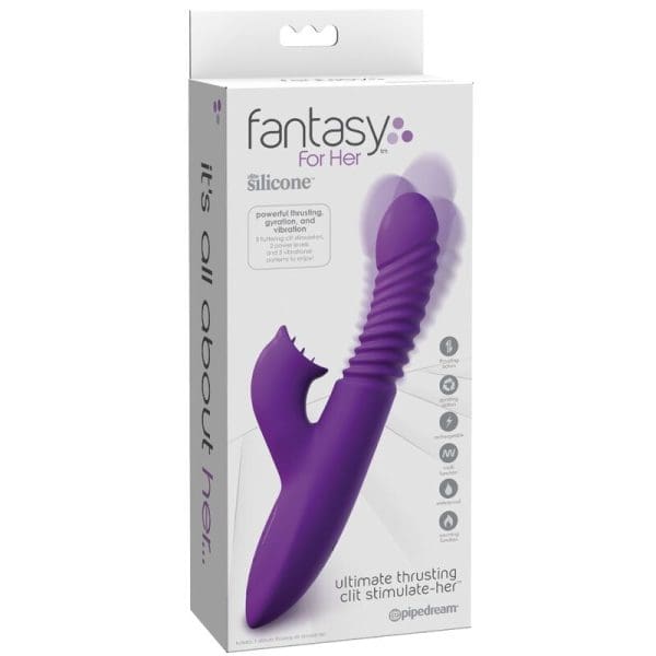 FANTASY FOR HER - CLITORIS STIMULATOR WITH HEAT OSCILLATION AND VIBRATION FUNCTION VIOLET 5